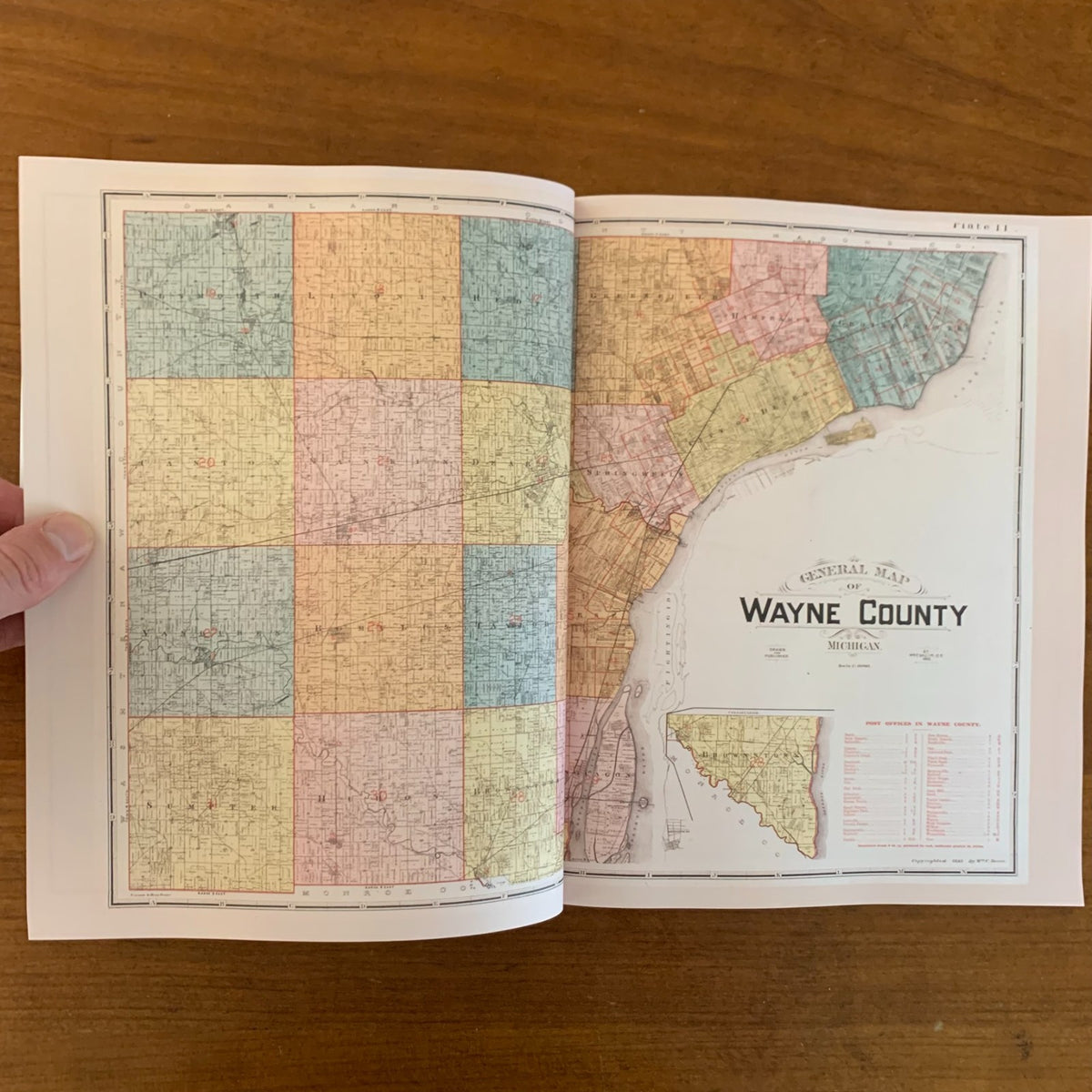 1893 Detailed Official Atlas of Wayne County, Michigan