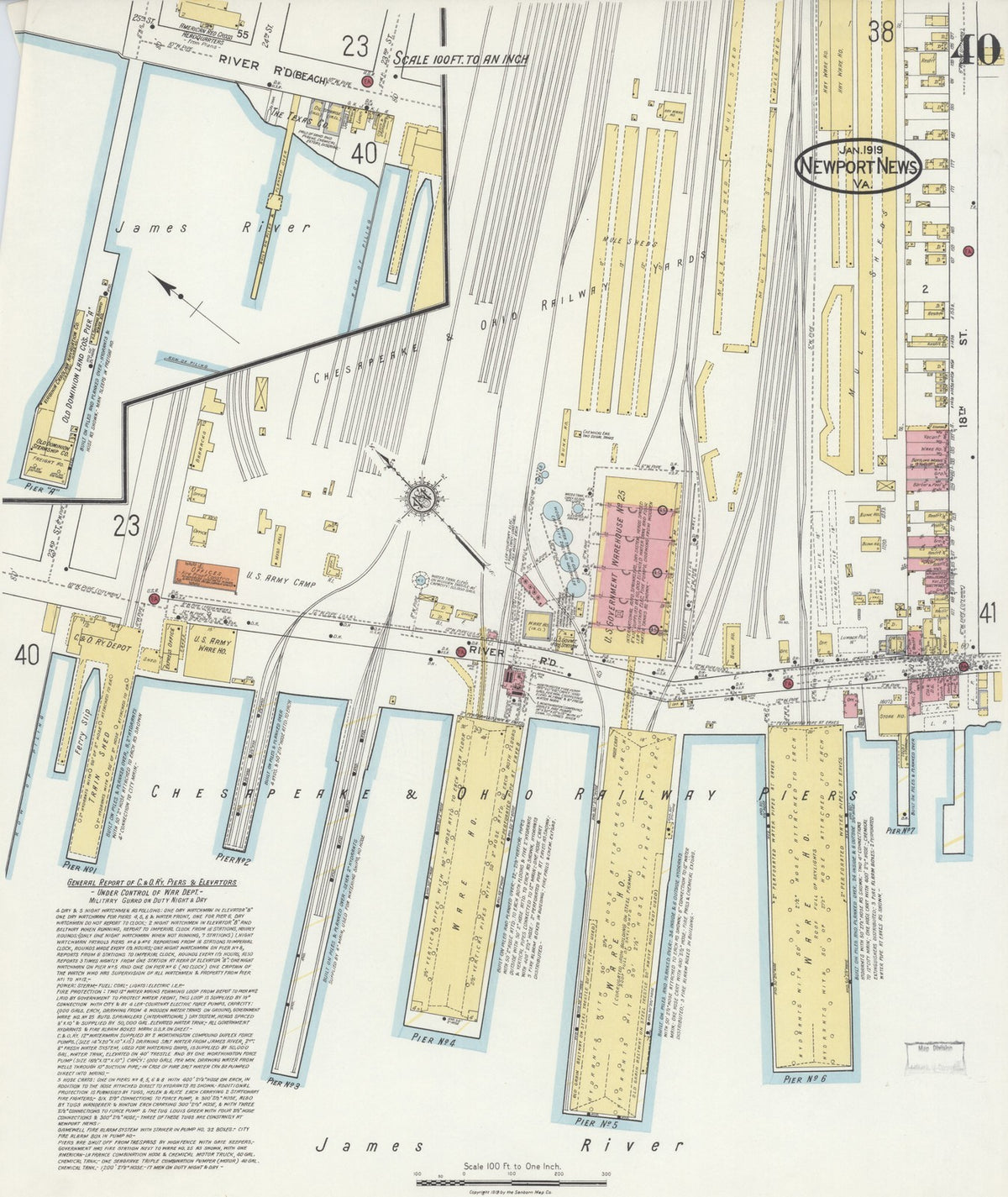 1919 Fire Insurance Maps and Atlas of Newport News, Virginia