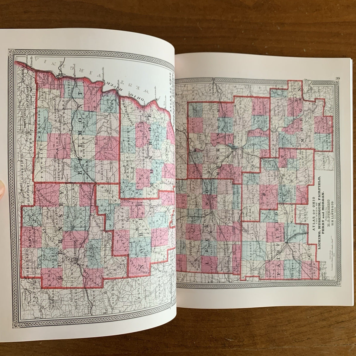 1868 Atlas of the State of Ohio