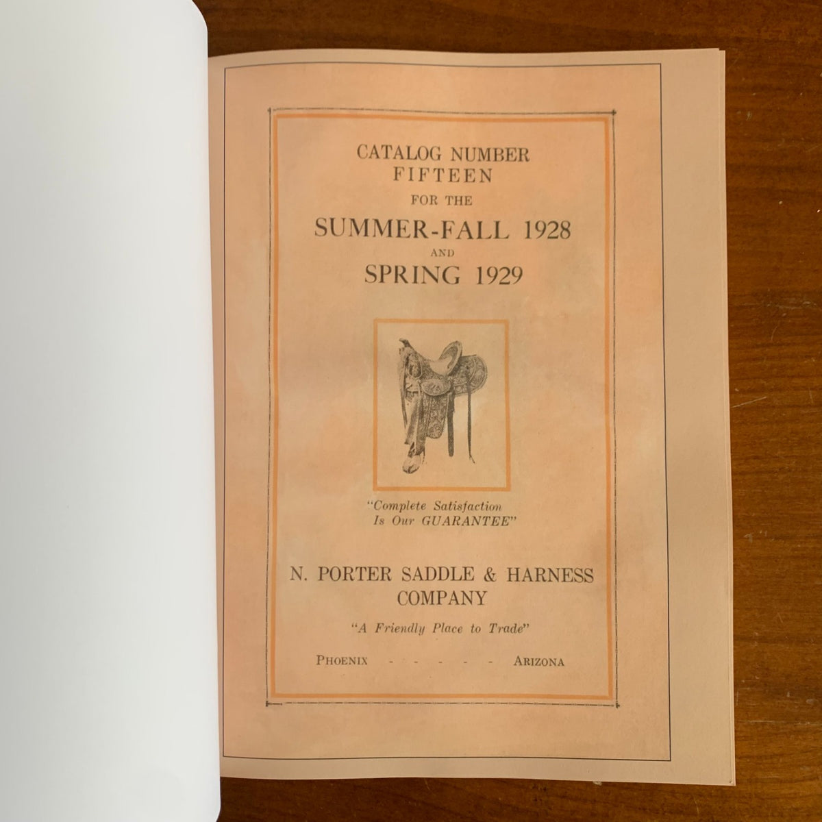 1928 N. Porter Saddle & Harness Company Catalog No. 15