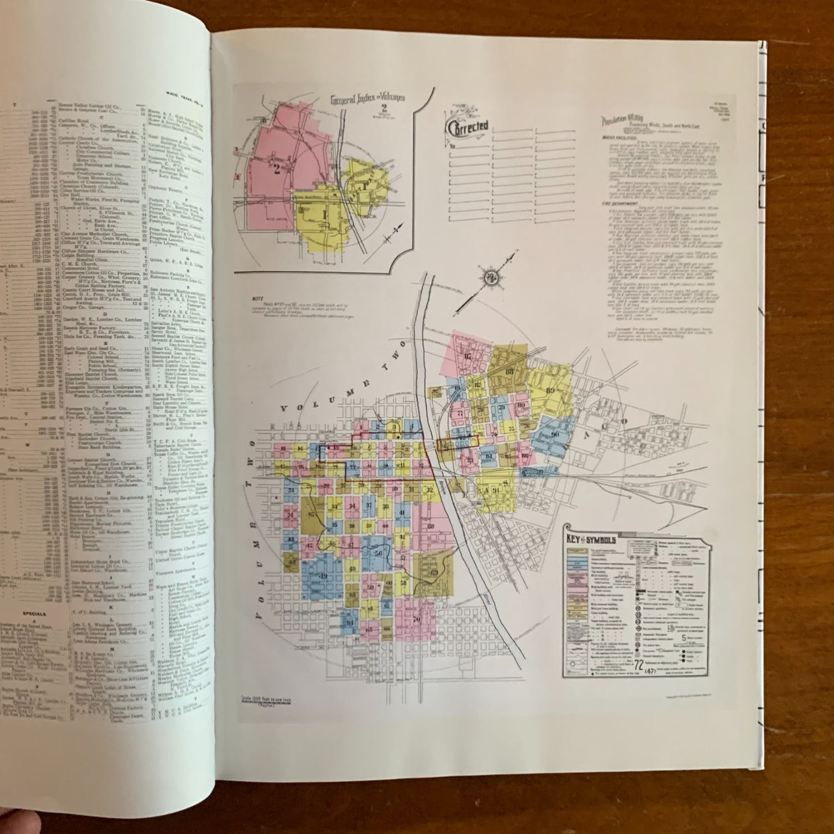 1926 Waco, Texas Sanborn Fire Insurance Maps and Atlas, Volume One