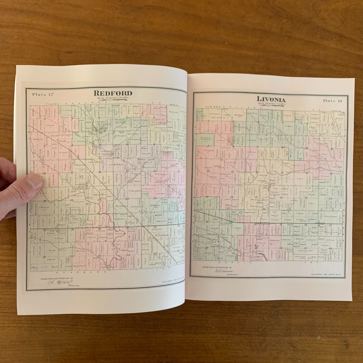 1893 Detailed Official Atlas of Wayne County, Michigan