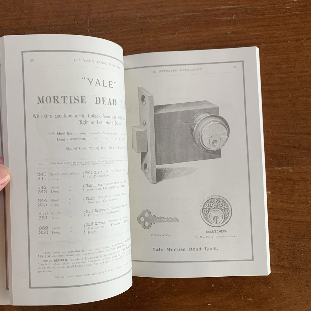 1880 Yale Lock Mfg. Company Catalog No. 7