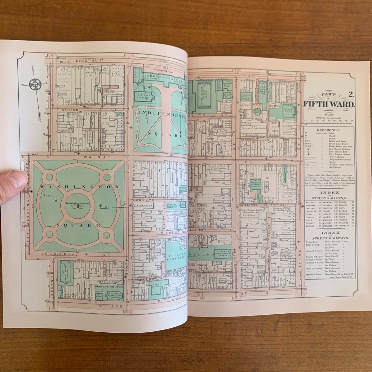 1874 Atlas of Philadelphia, Volume 1: 5th, 7th and 8th Wards