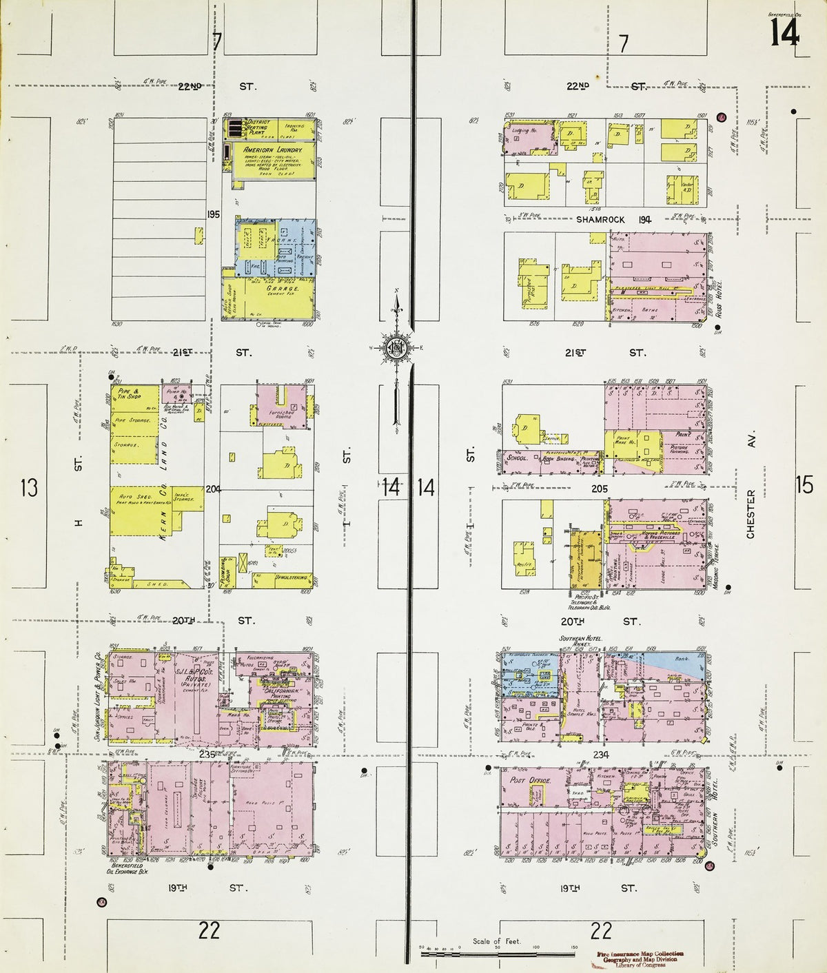 1912 Fire Insurance Maps and Atlas of Bakersfield, California