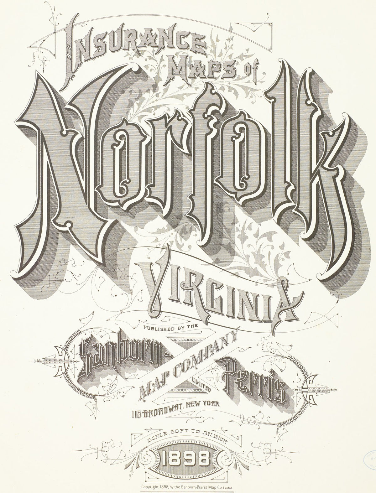 1898 Fire Insurance Maps and Atlas of Norfolk, Virginia