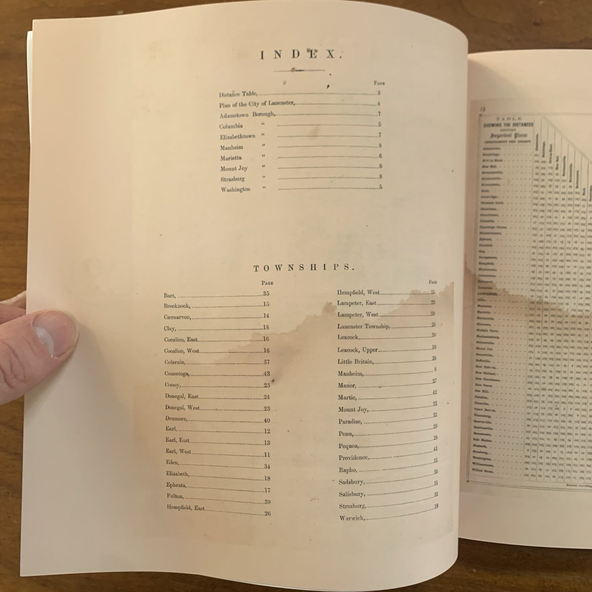 1864 Bridgens' Atlas of Lancaster Pennsylvania