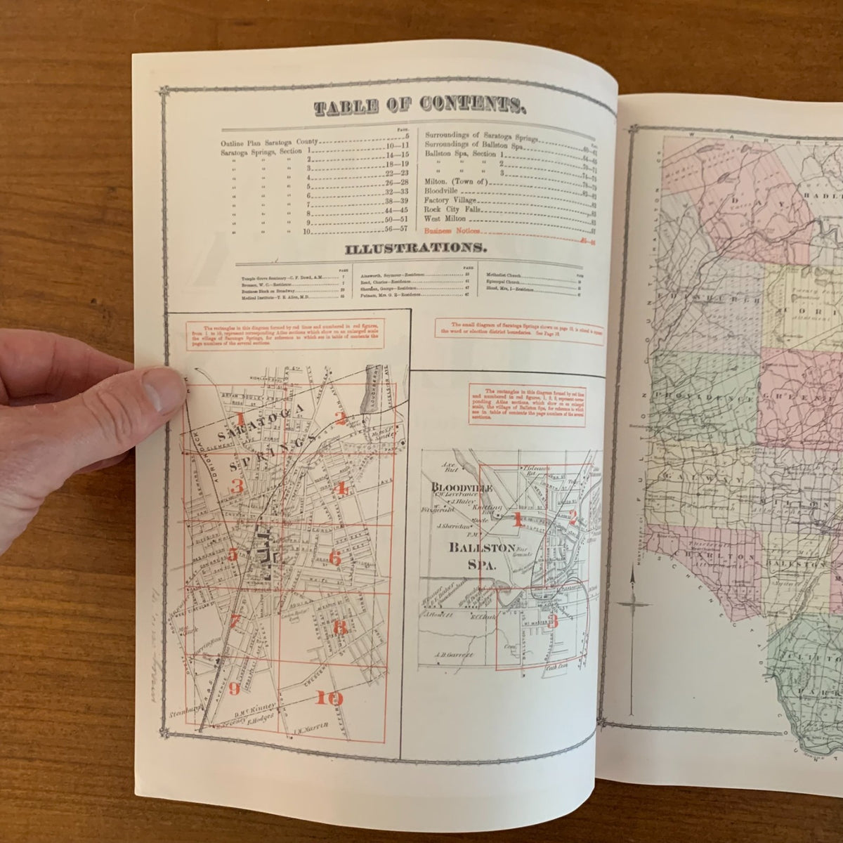 1876 Combination Atlas of Saratoga and Ballston, New York