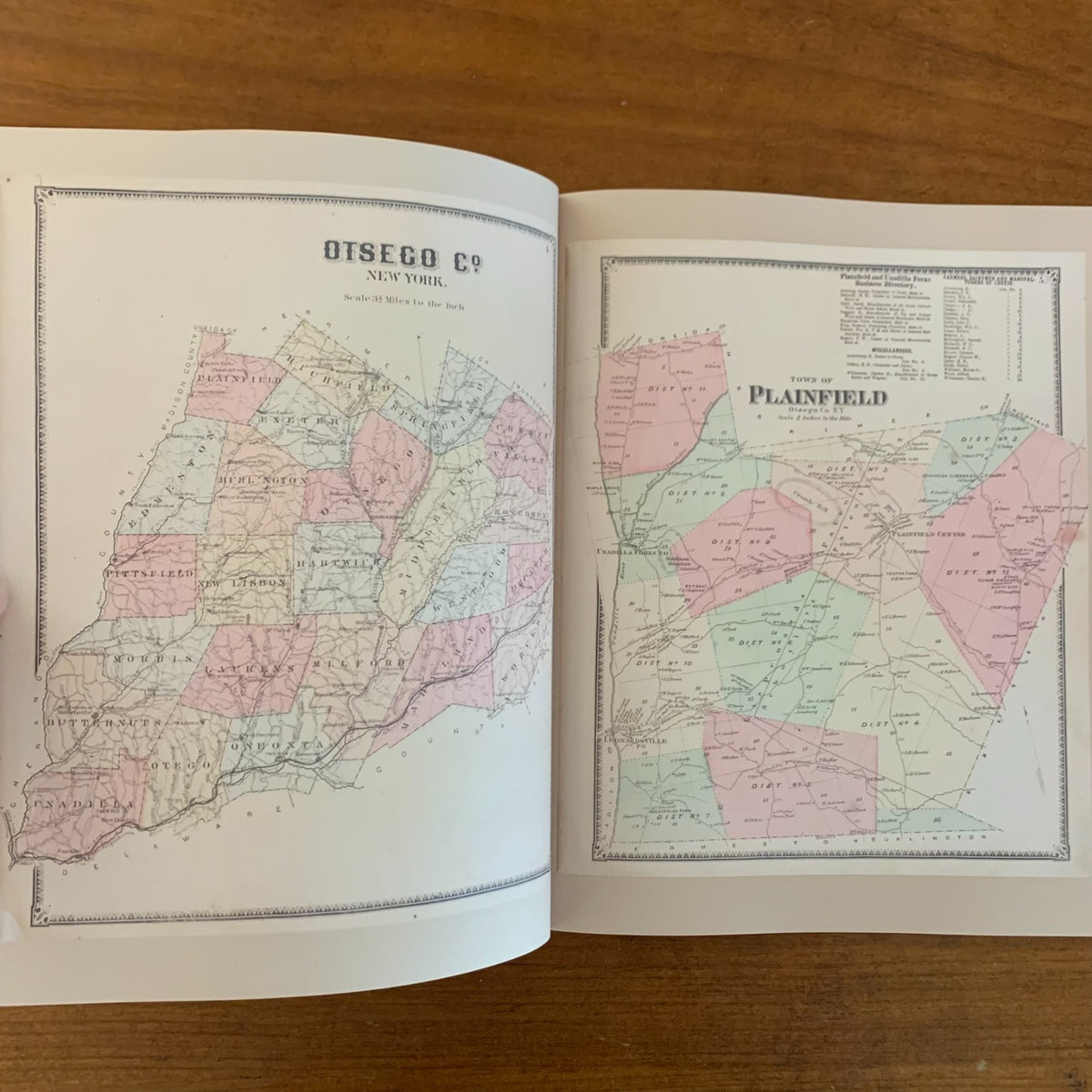 1868 Atlas of Otsego County, New York