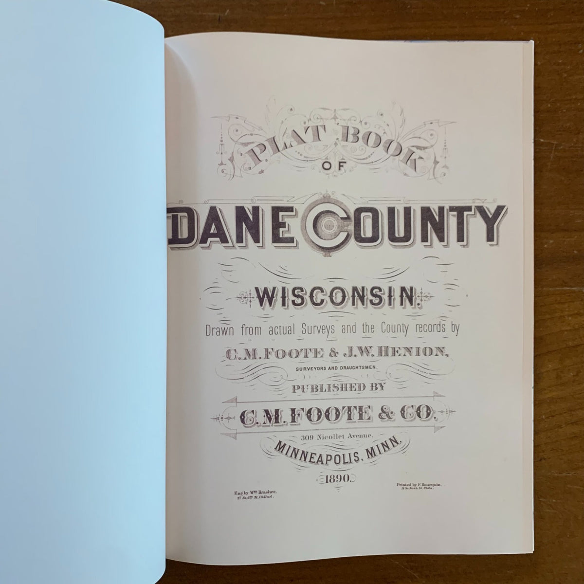 1890 Atlas and Plat Book of Dane County, Wisconsin