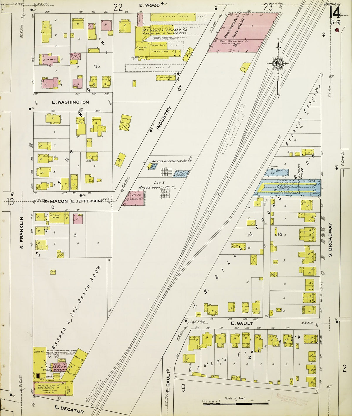 1915 Fire Insurance Maps and Atlas of Decatur, Illinois