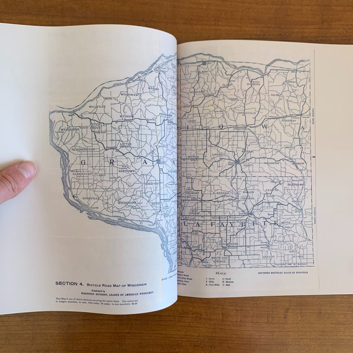 1897 Bicycle Road Maps and Atlas of Wisconsin