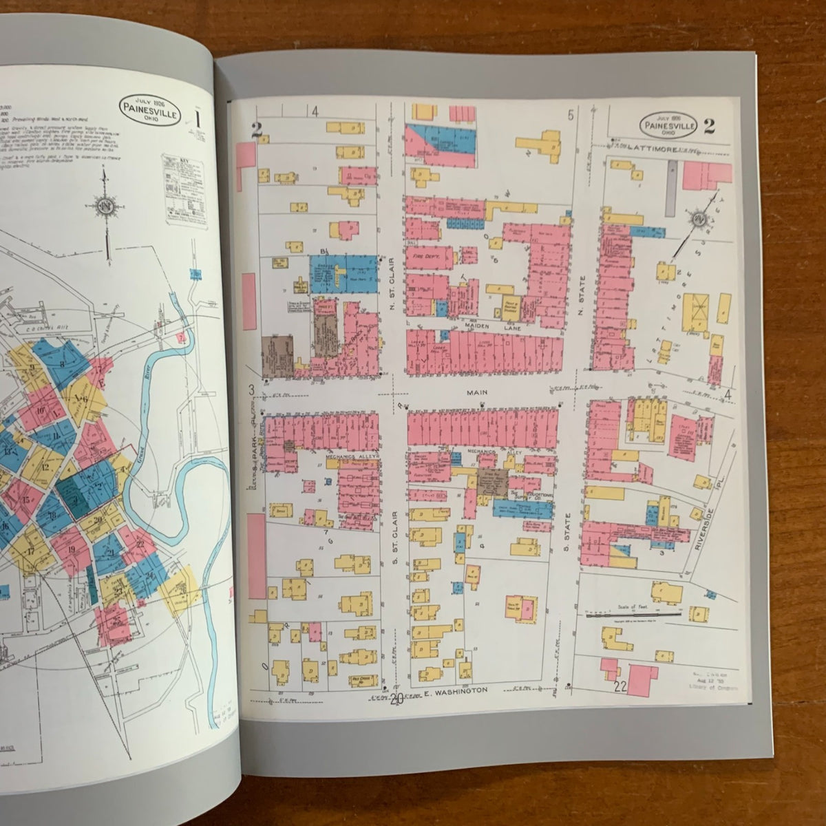 1926 Sanborn Fire Insurance Maps and Atlas of Painesville, Ohio