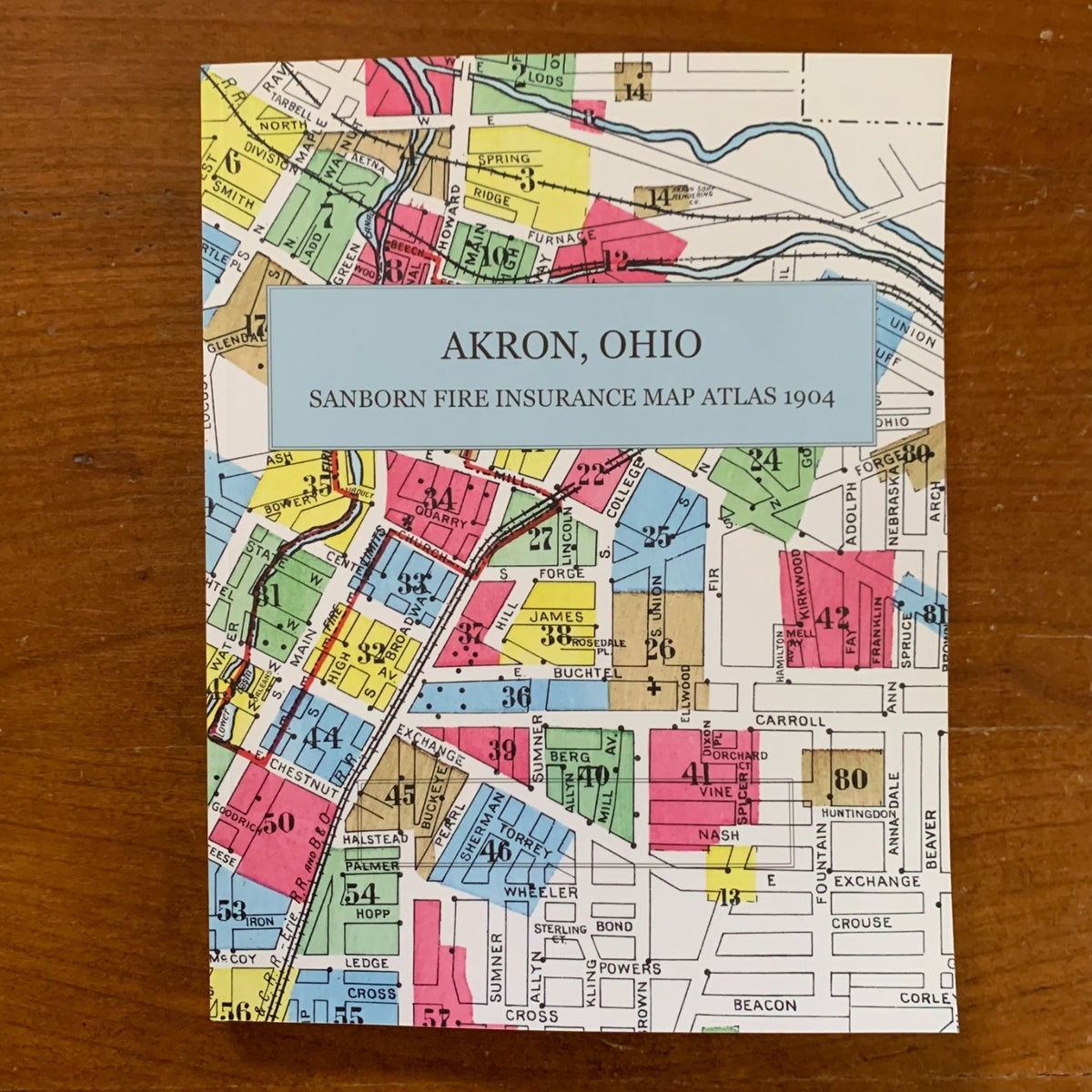1904 Akron, Ohio Sanborn Fire Insurance Maps and Atlas
