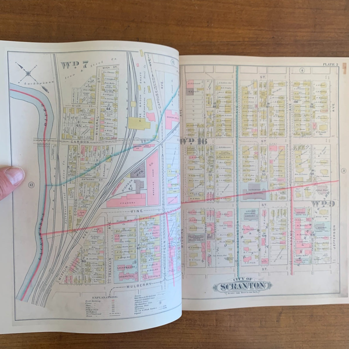 1898 Atlas of Surveys of the City of Scranton and Dunmore, Pennsylvania
