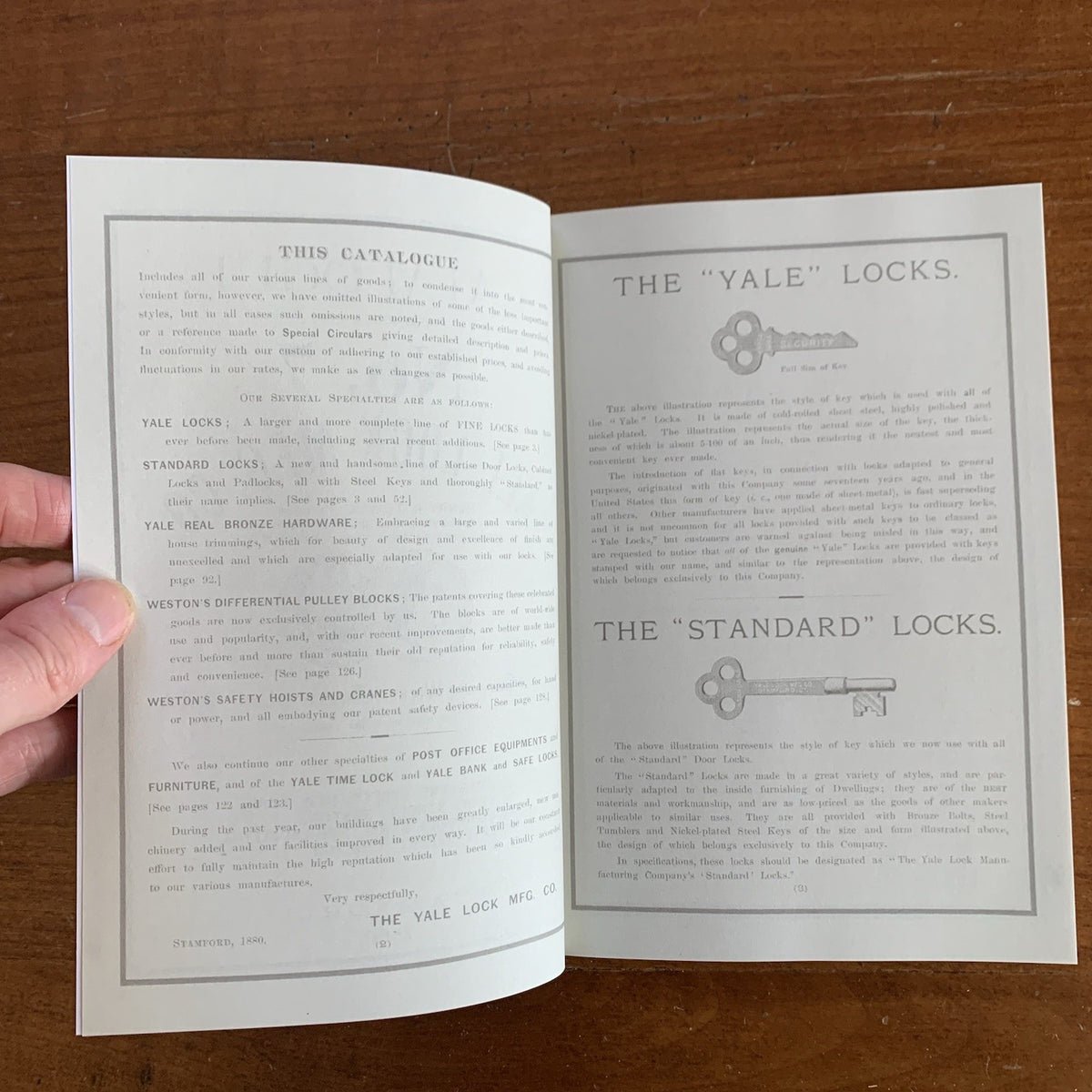 1880 Yale Lock Mfg. Company Catalog No. 7