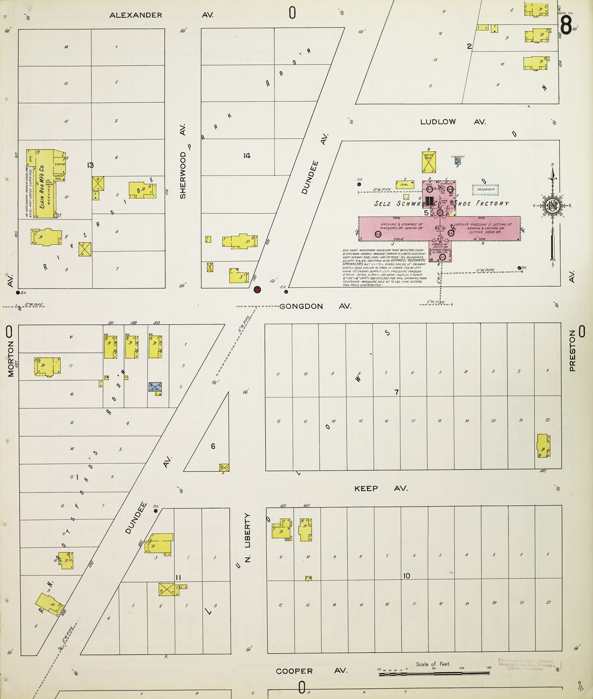 1913 Fire Insurance Maps and Atlas of Elgin, Illinois