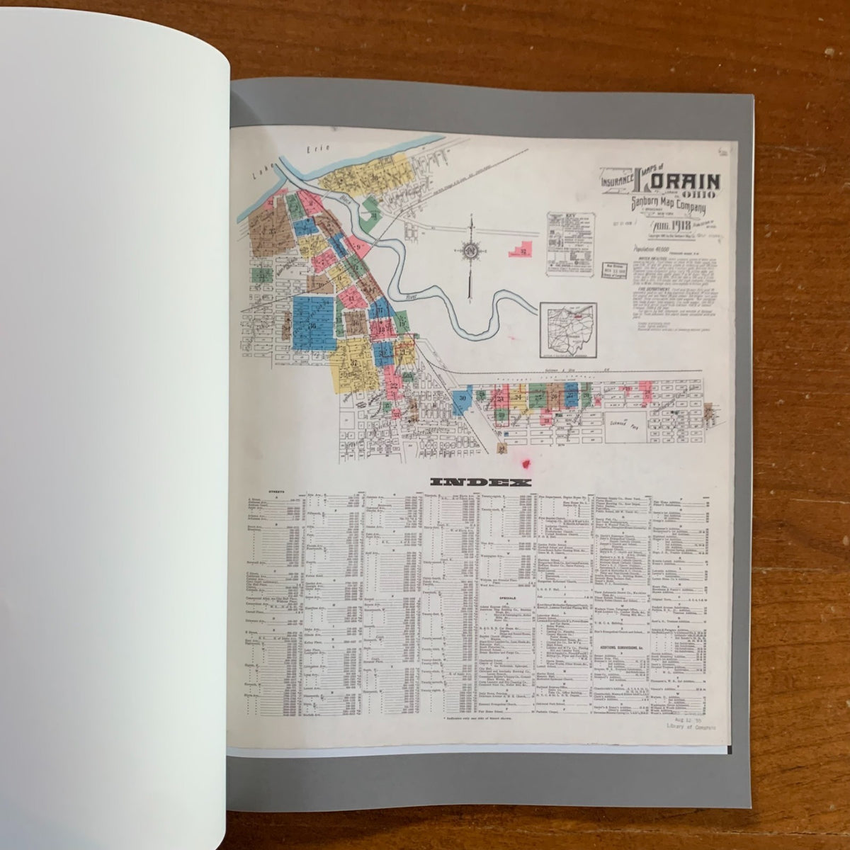 1918 Sanborn Fire Insurance Maps and Atlas of Lorain, Ohio