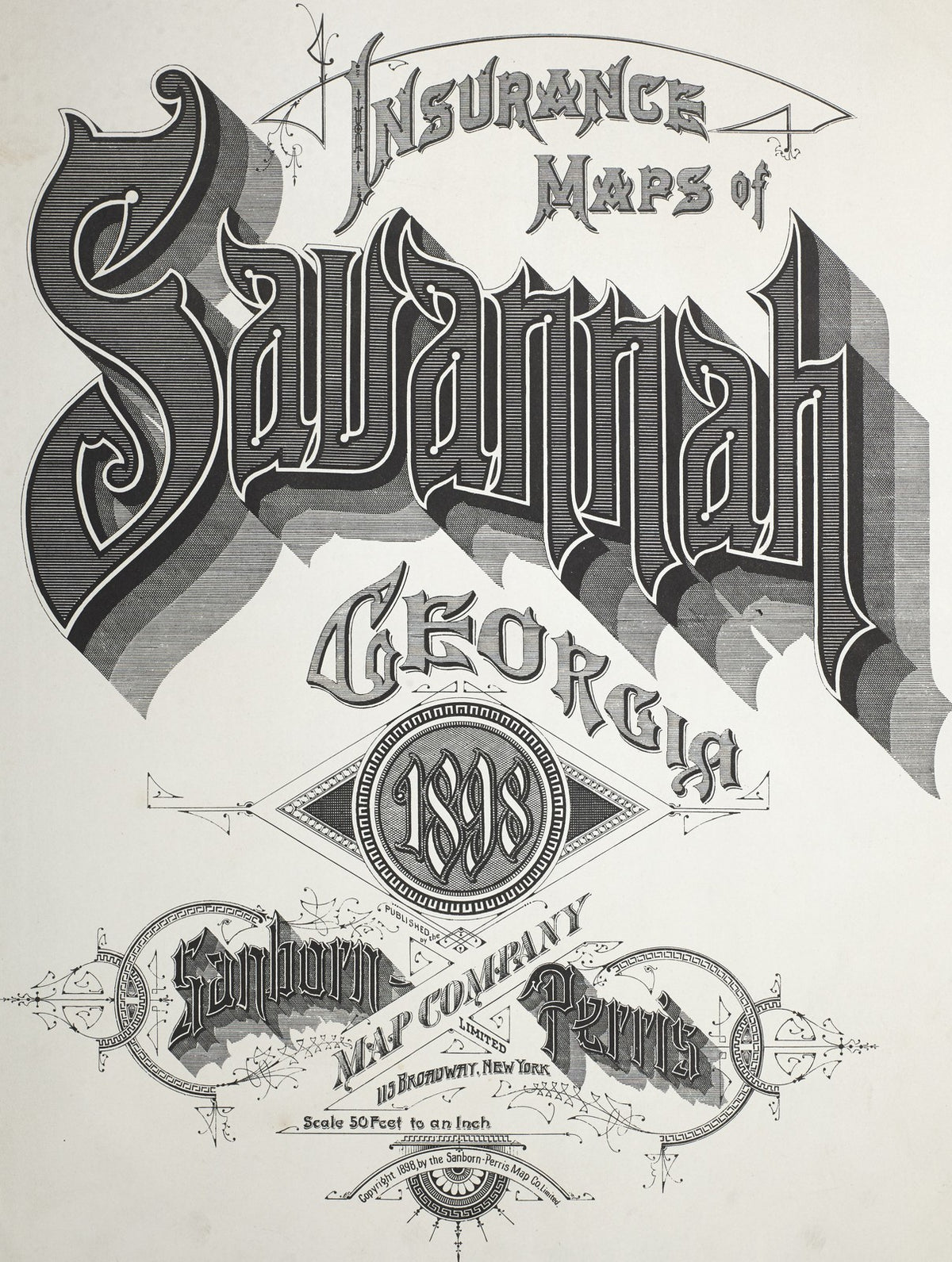 1898 Fire Insurance Maps and Atlas of Savannah, Georgia
