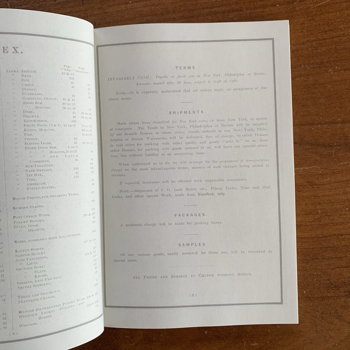 1880 Yale Lock Mfg. Company Catalog No. 7