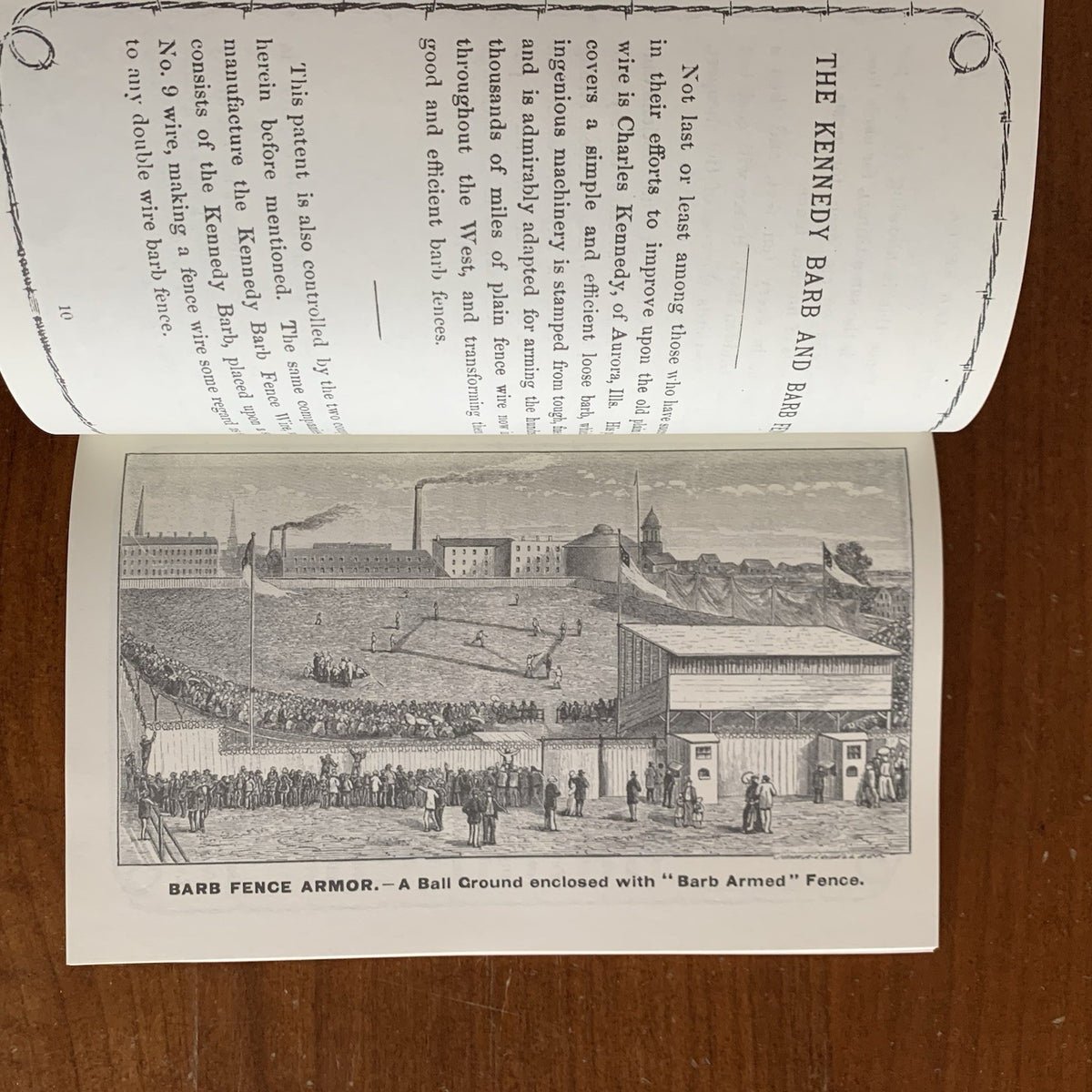 1876 Barb Fence Glidden Barbed Wire Catalog: Washburn & Moen