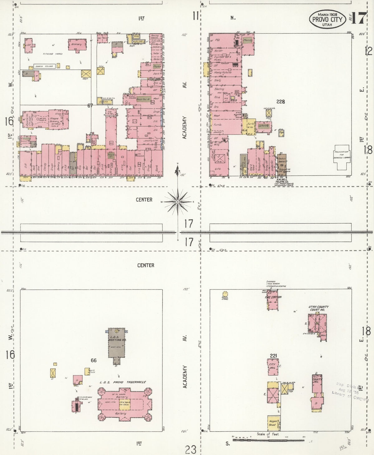 1908 Fire Insurance Maps and Atlas of Provo, Utah