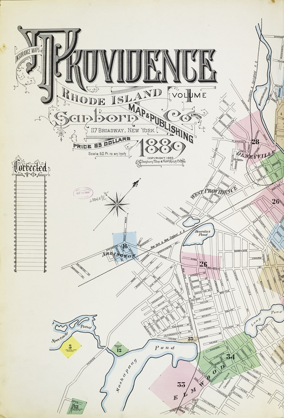 1889 Fire Insurance Maps and Atlas of Providence, Rhode Island, Vol 1