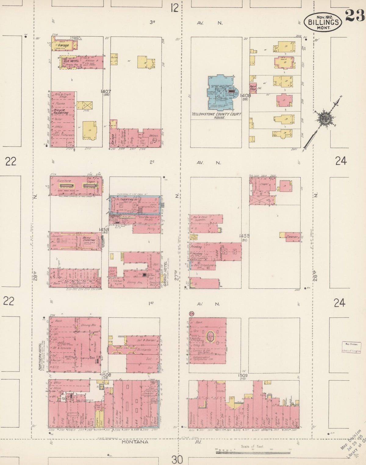 1912 Fire Insurance Maps and Atlas of Billings, Montana