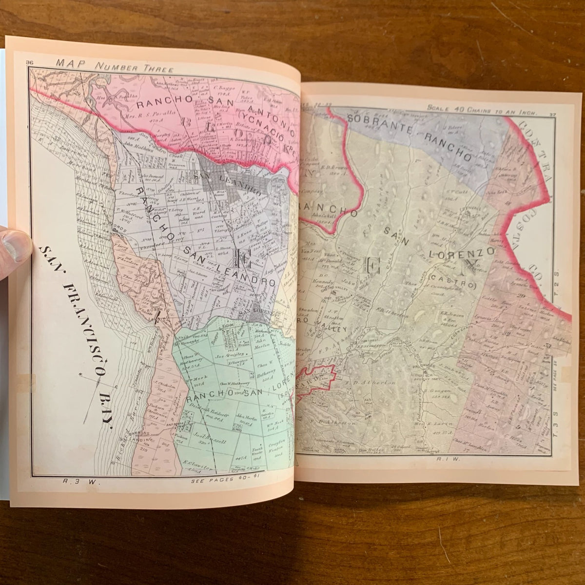 1878 Official and Historical Atlas Map of Alameda County, California