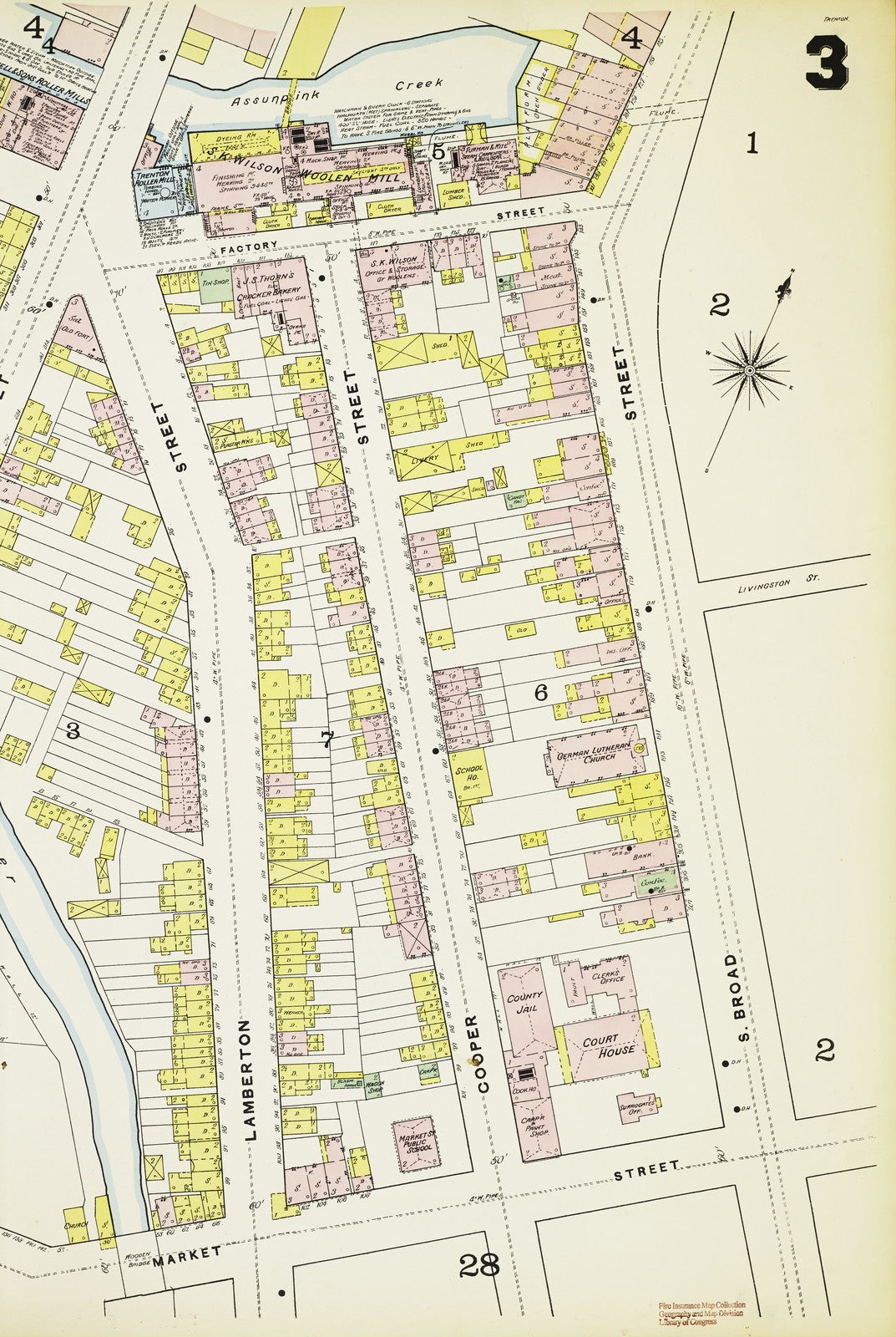 1890 Fire Insurance Maps and Atlas of Trenton, New Jersey