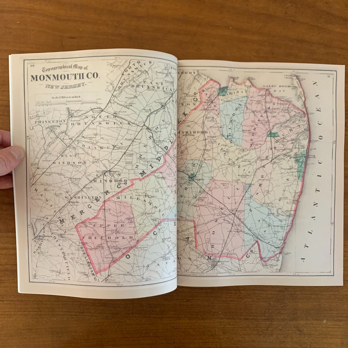 1873 Atlas of Monmouth County, New Jersey