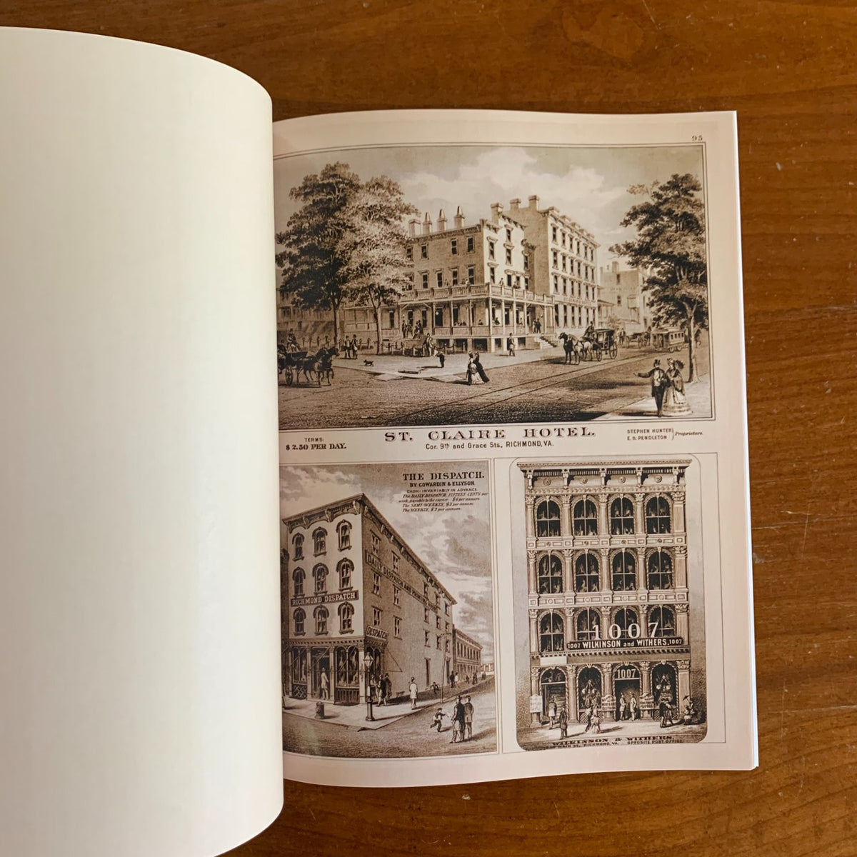 1877 Illustrated Atlas of the City of Richmond Virginia Post Civil War