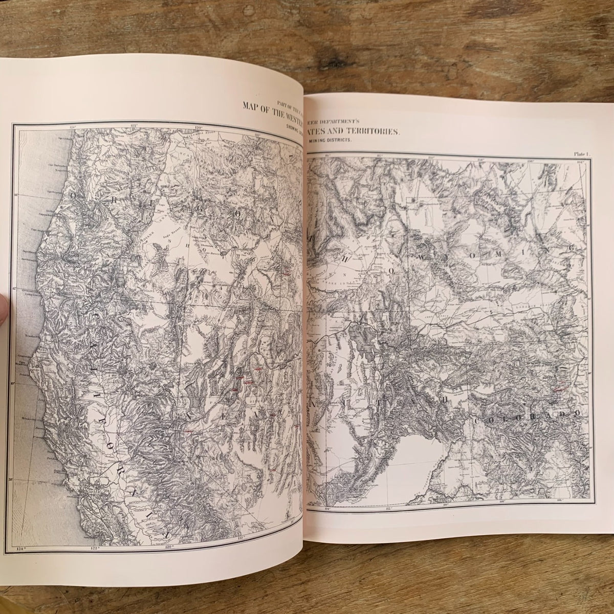 1870 Atlas on Mining Industry: The Comstock Lode