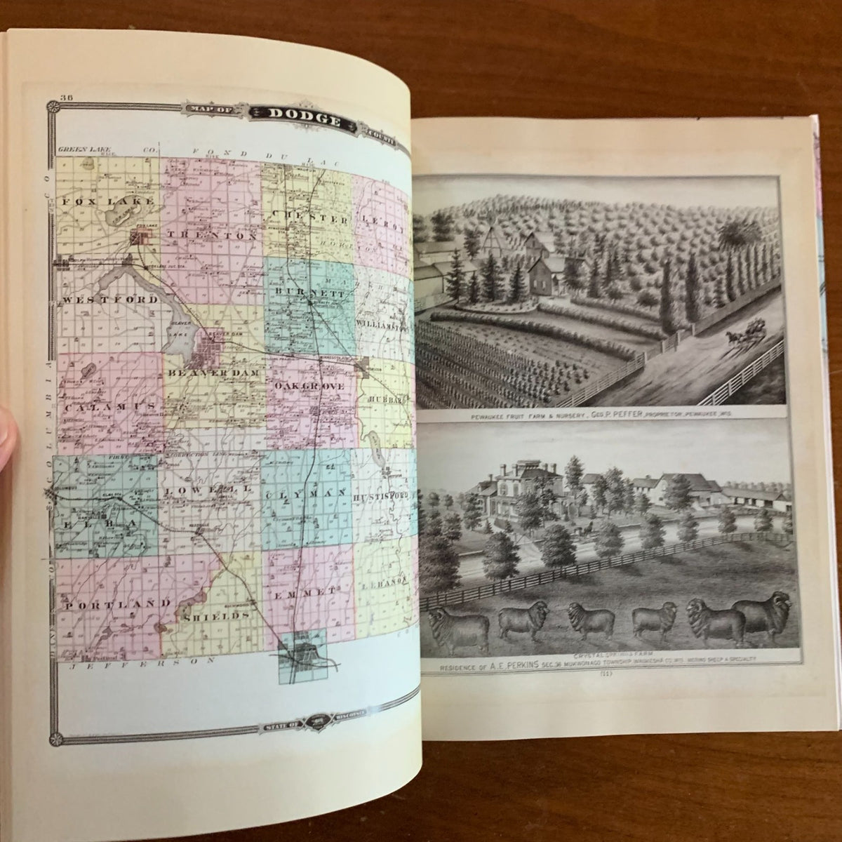 1878 Historical Atlas of Wisconsin