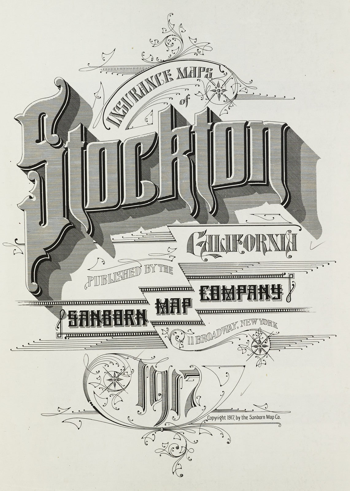 1917 Fire Insurance Maps and Atlas of Stockton, California