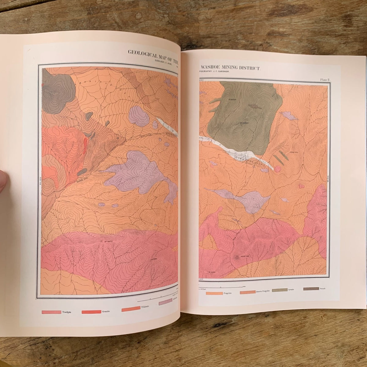 1870 Atlas on Mining Industry: The Comstock Lode