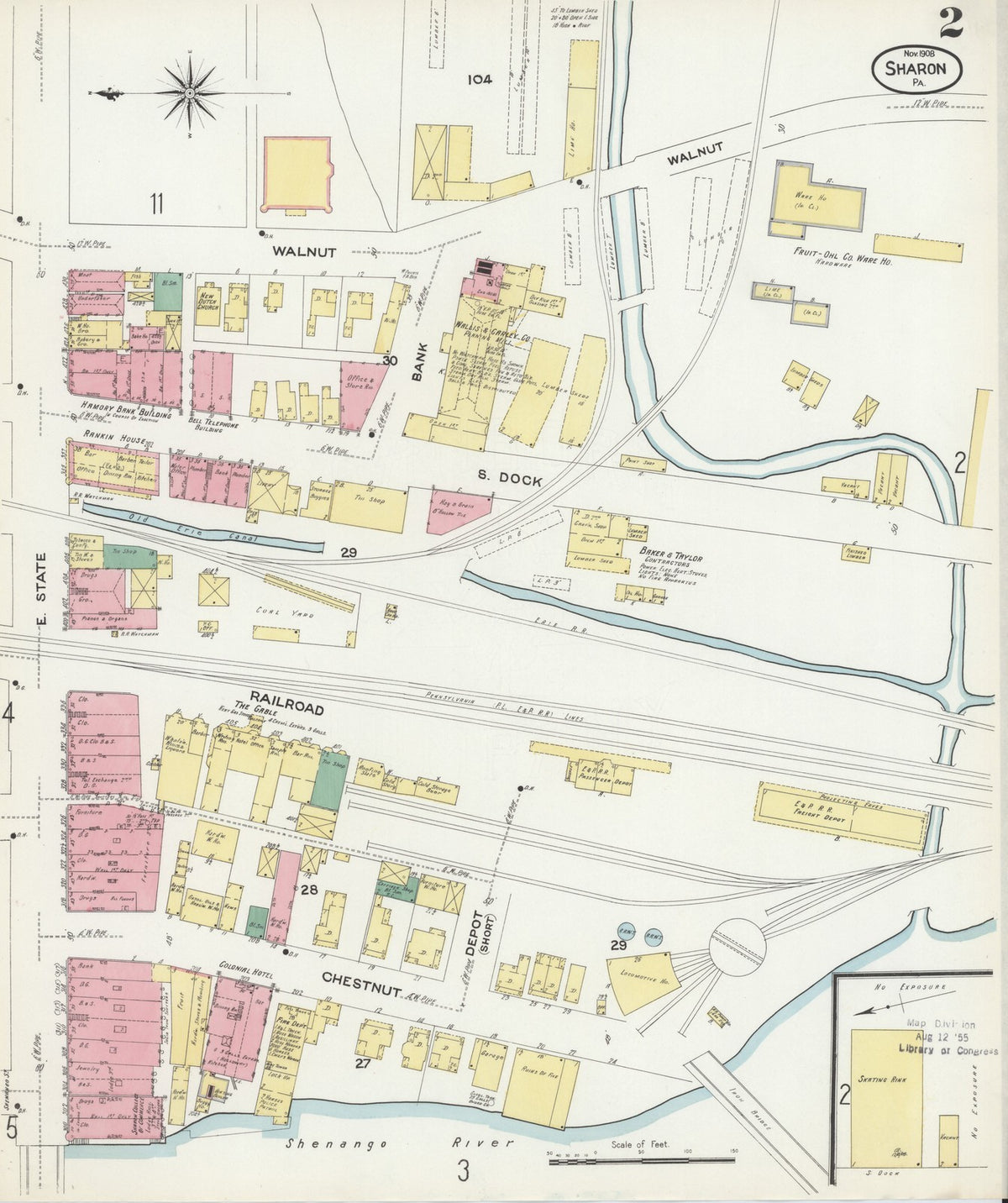 1908 Fire Insurance Maps and Atlas of Sharon and South Sharon, Pennsylvania