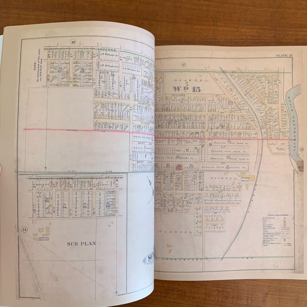 1898 Atlas of Surveys of the City of Scranton and Dunmore, Pennsylvania