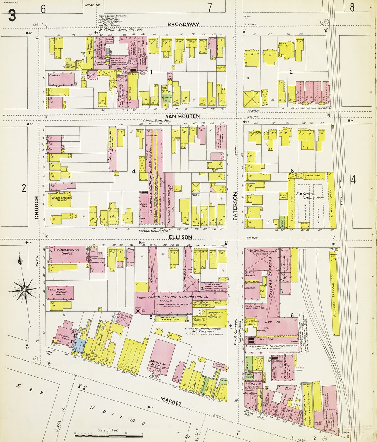1899 Fire Insurance Maps and Atlas of Paterson, New Jersey, Volume 1