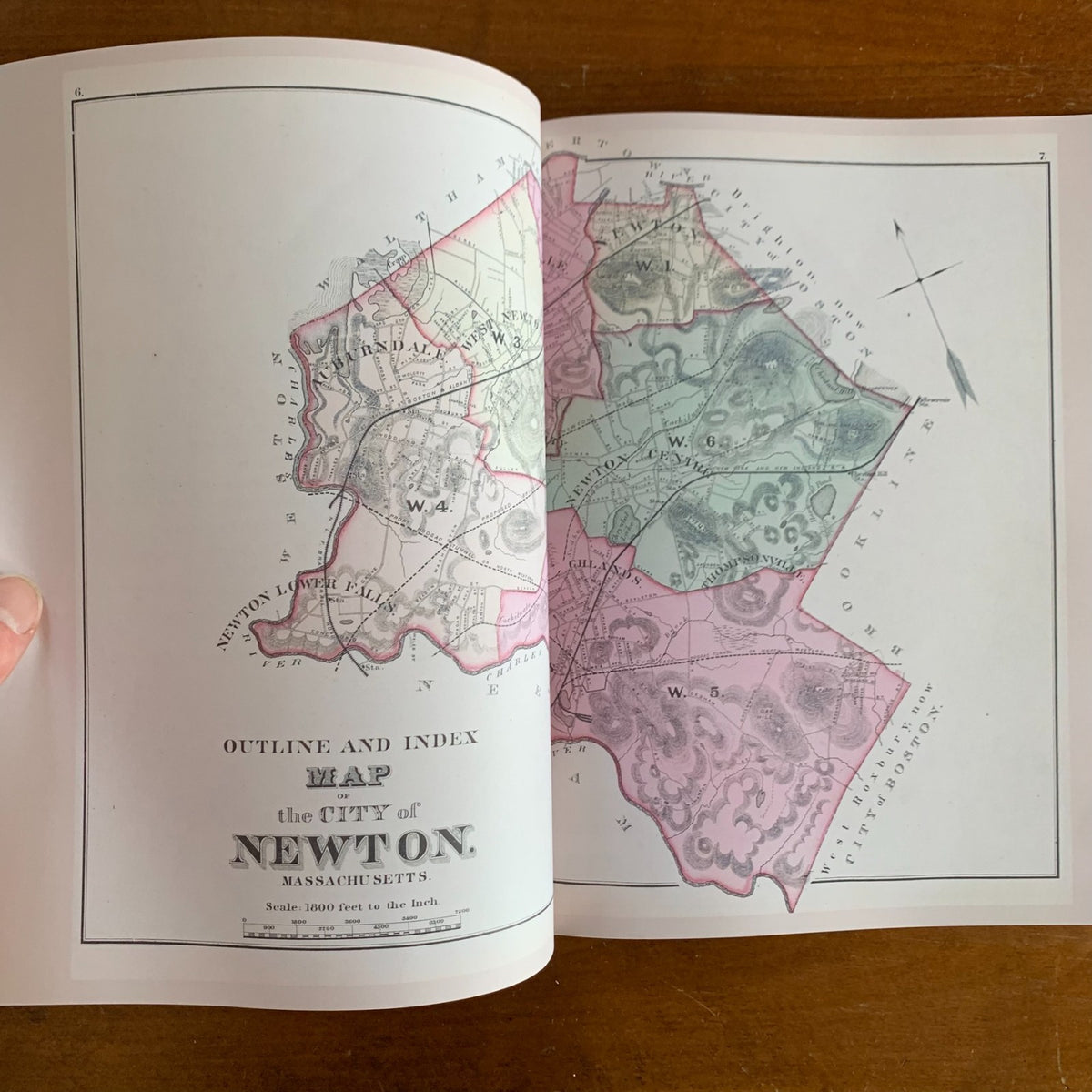1874 Atlas of the City of Newton, Massachusetts