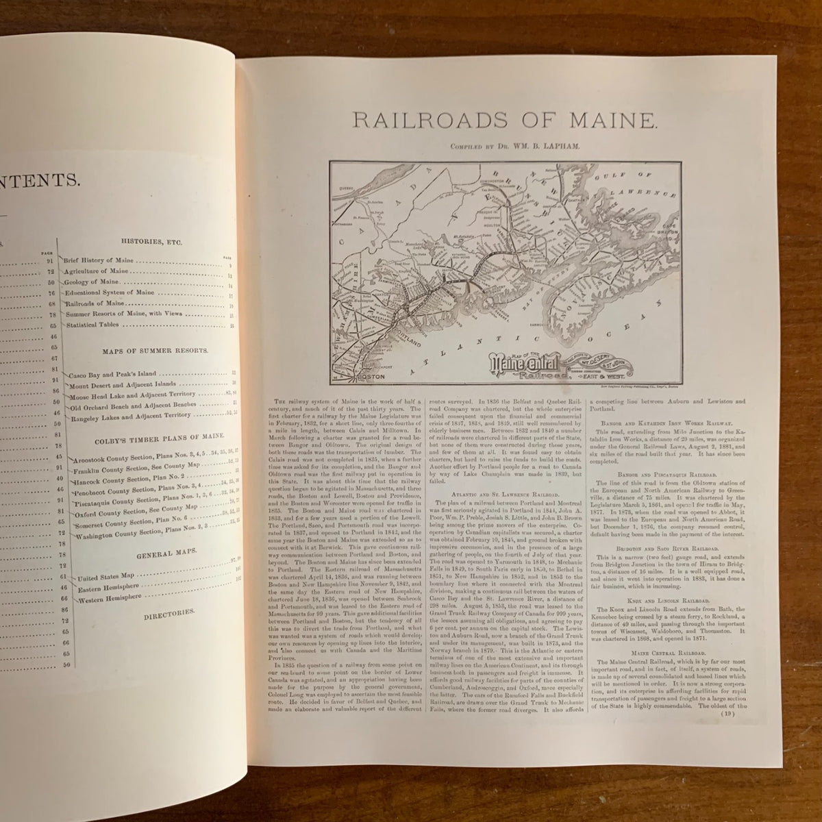1885 Atlas of the State of Maine
