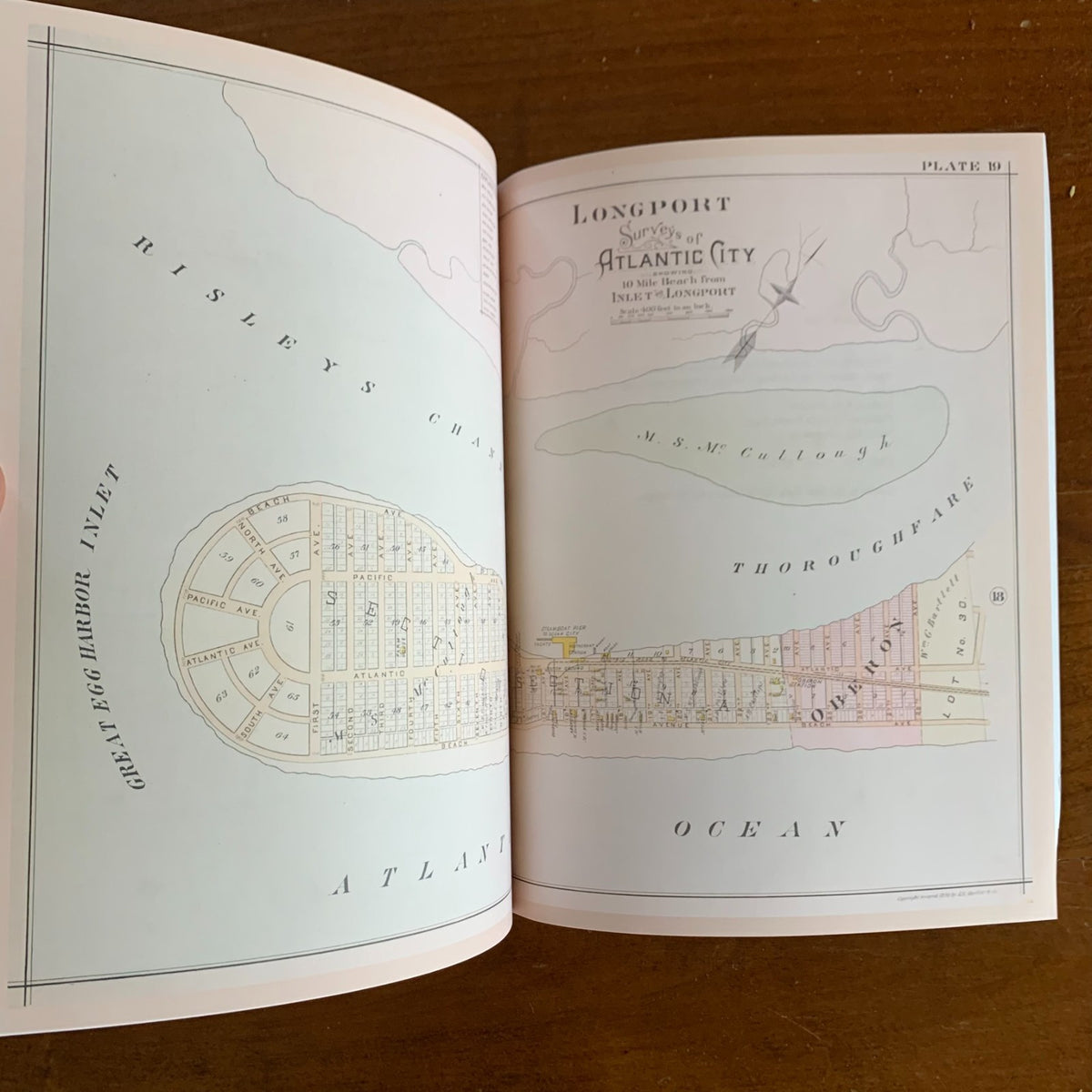 1896 Atlas of Atlantic City NJ, Chelsea, Ventnor, Longport