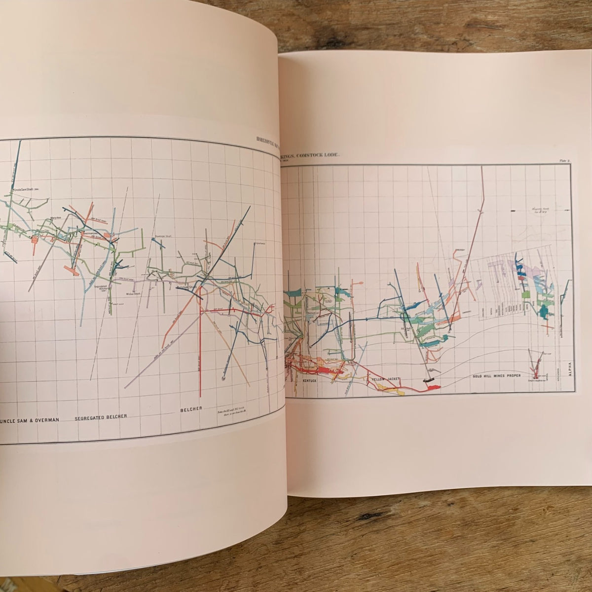 1870 Atlas on Mining Industry: The Comstock Lode