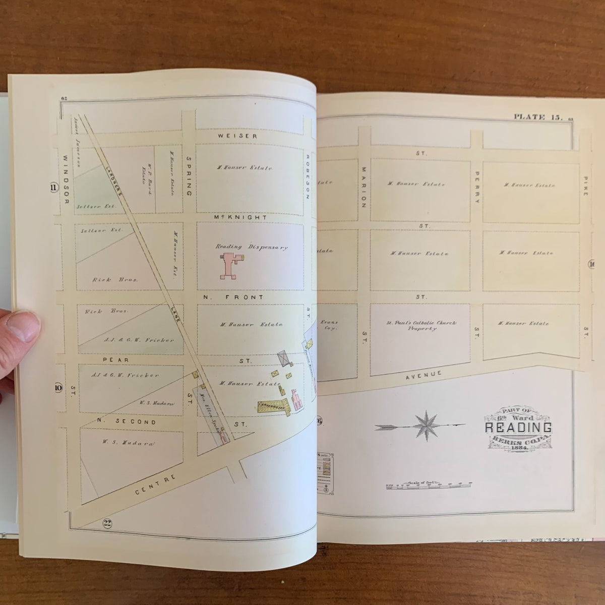 1884 Property and Insurance Atlas and Maps of the City of Reading, Pennsylvania
