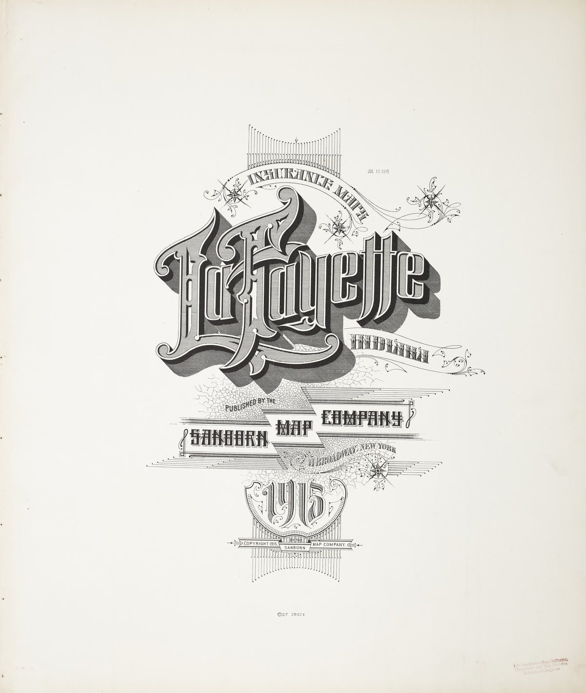 1915 Fire Insurance Maps and Atlas of Lafayette, Indiana