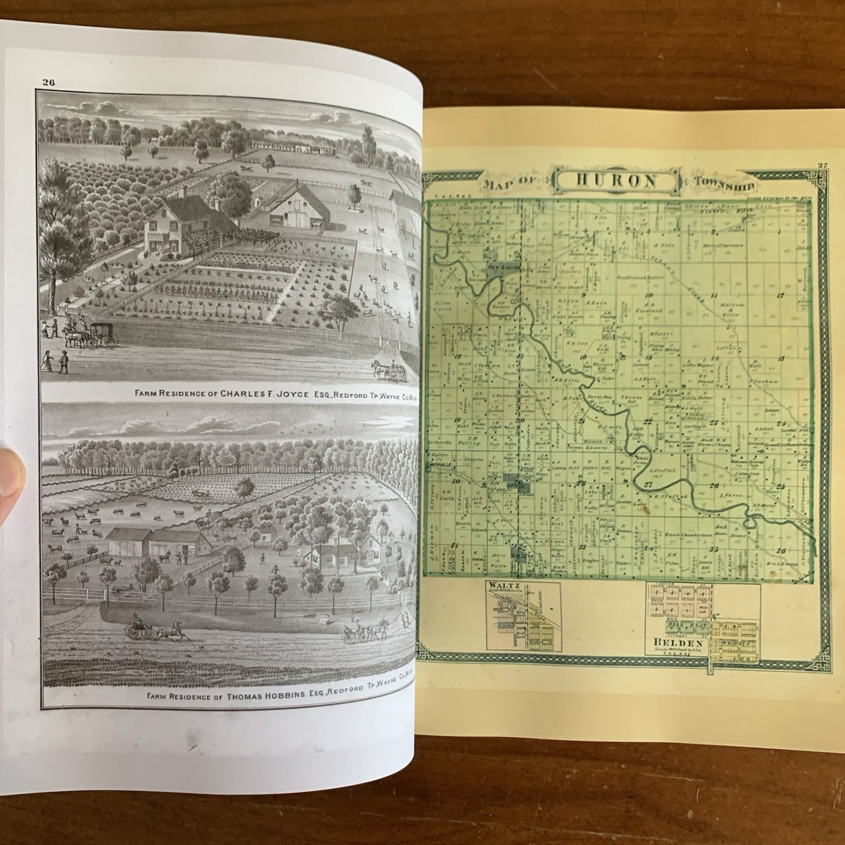 1876 Illustrated Historical Atlas of the County of Wayne, Michigan