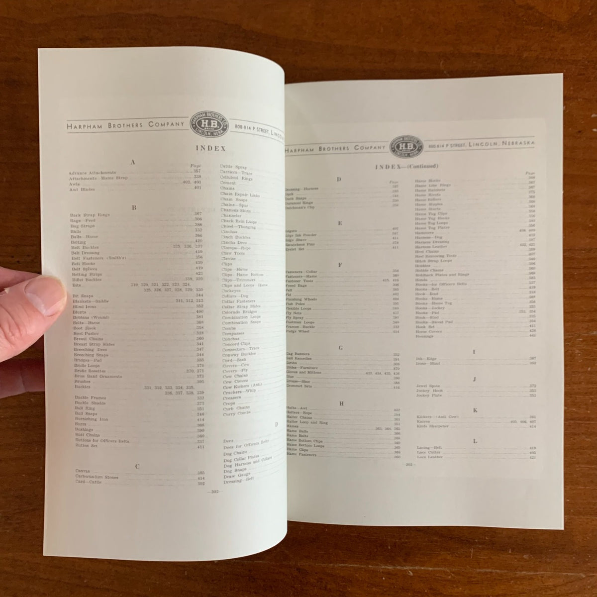 Harpham Brothers Company Catalog No. 36 Saddlery Accessories