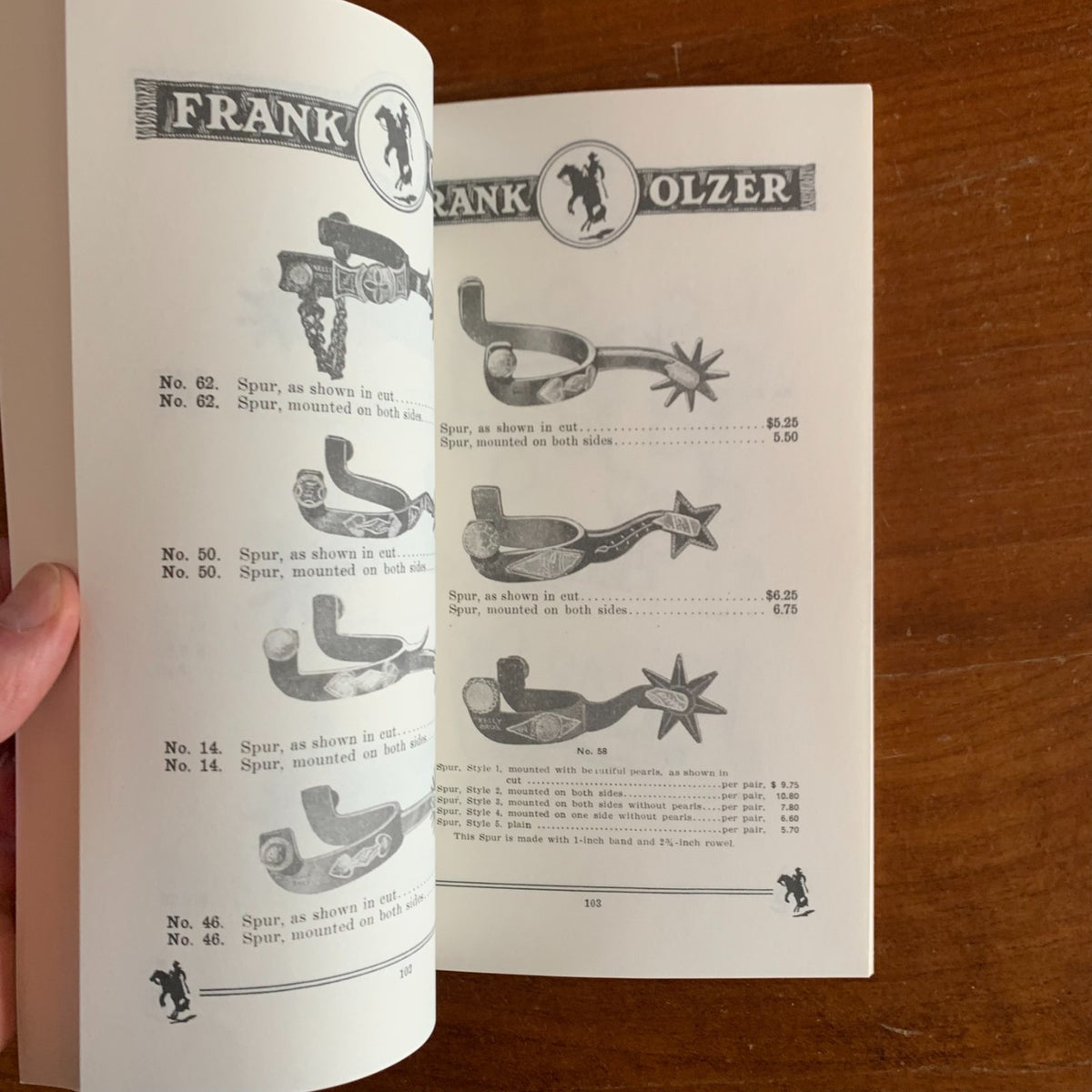 Frank Olzer & Arizona Saddlery Co. Catalogue and Price List No. 5