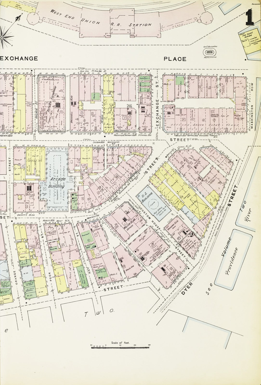 1889 Fire Insurance Maps and Atlas of Providence, Rhode Island, Vol 1