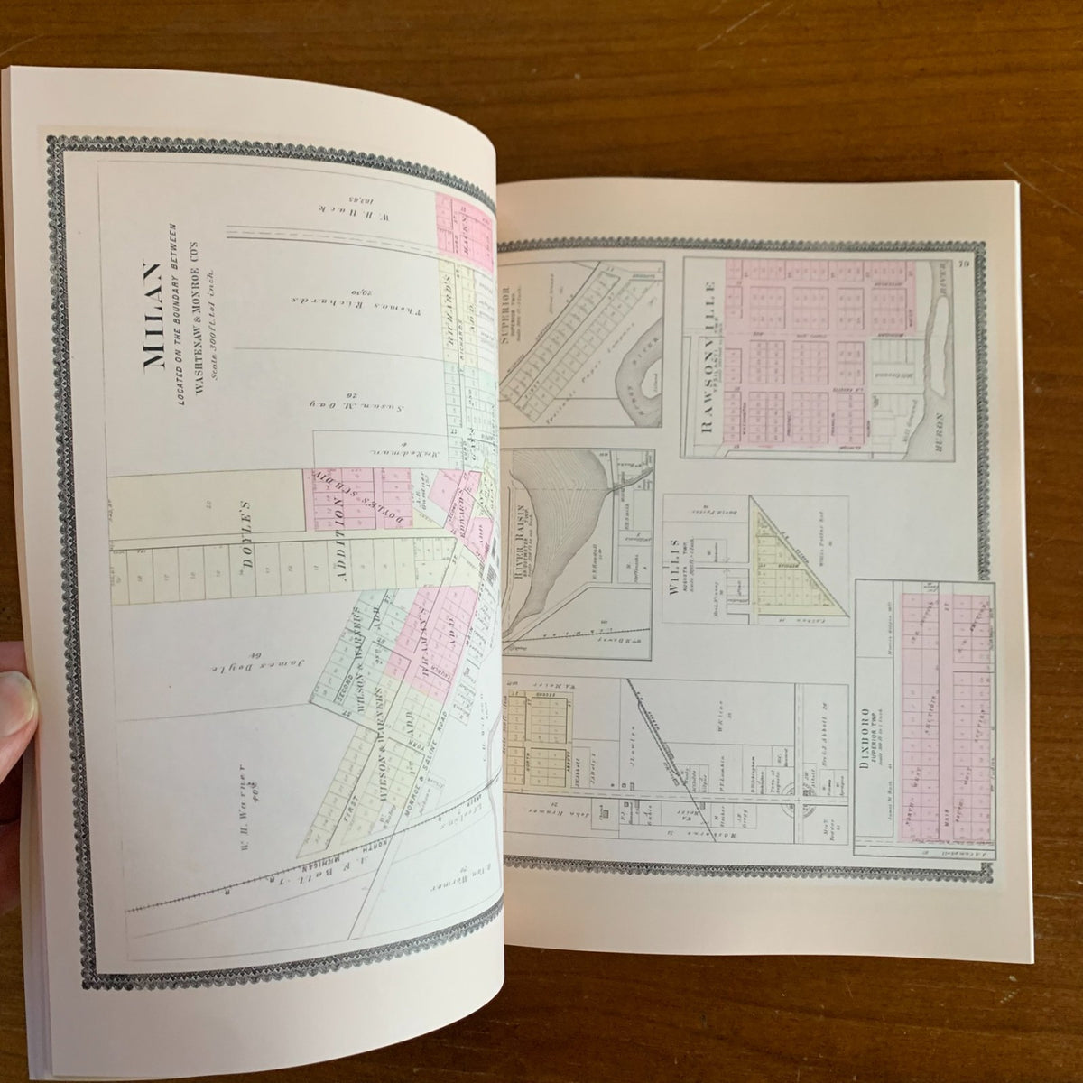 1895 Standard Atlas and Plat Book of Washtenaw County, Michigan